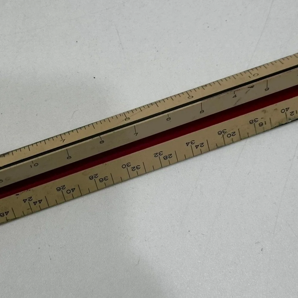 Vintage Pickett Dietzgen ExcelloTriangular Scale Ruler Lot of 3 Architects